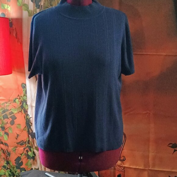 Sag Harbor XL Blue Sweater Ribbed - Picture 1 of 3
